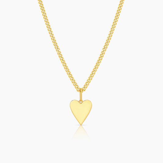 Amaya Heart Curb Necklace