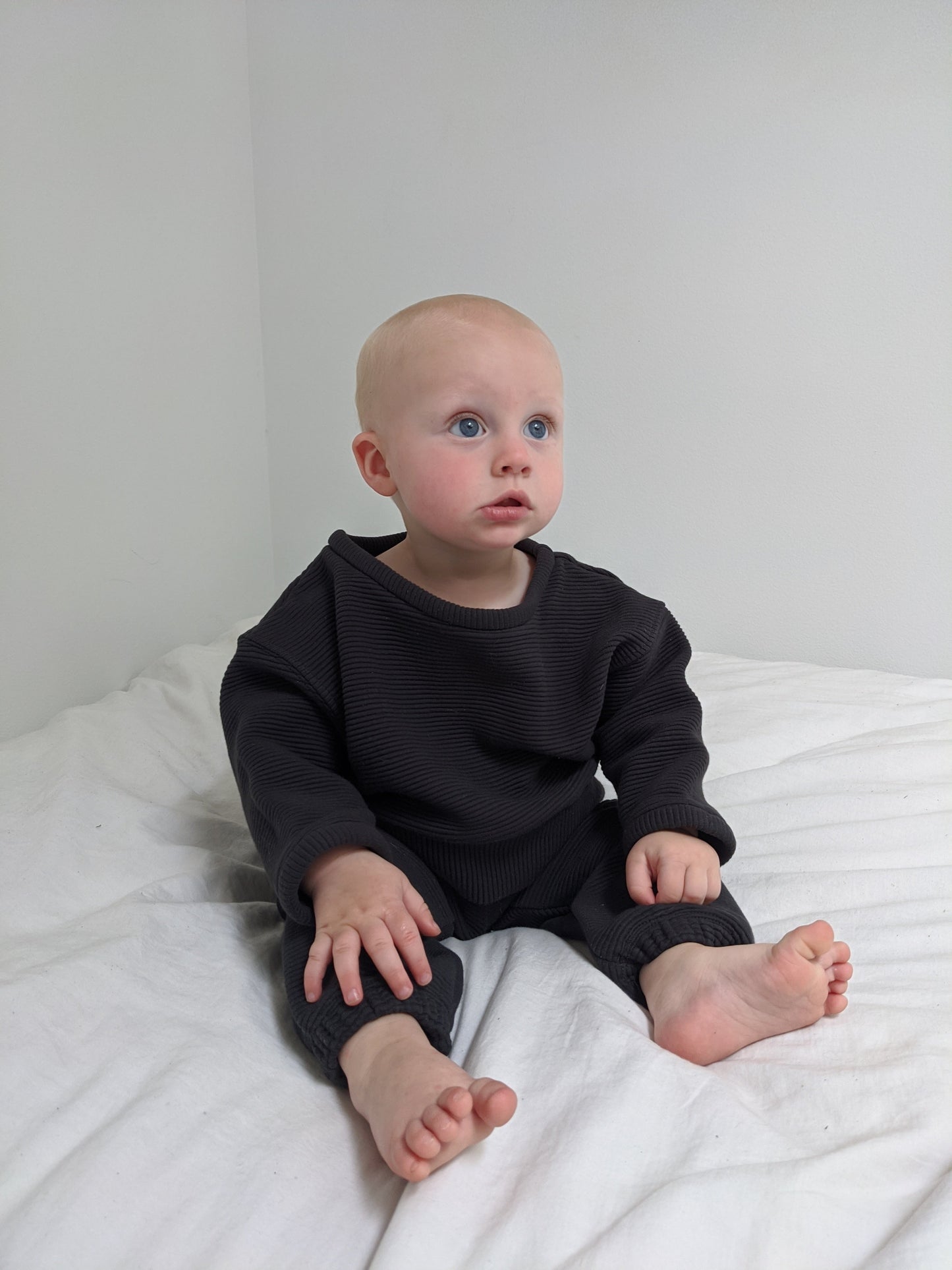 Mini Margot Rippled Cotton Sweatshirt