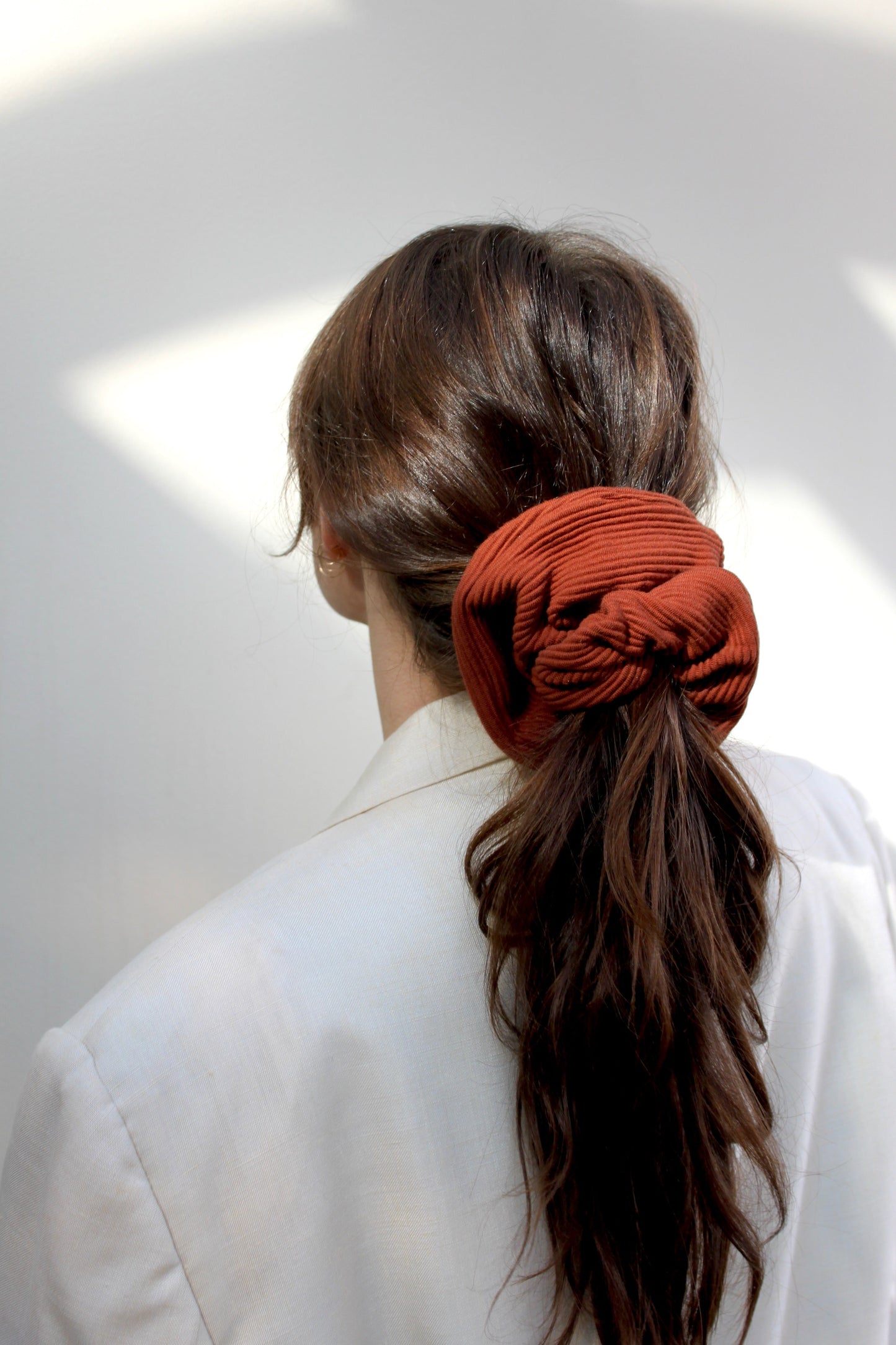 Na Nin Rippled Cotton Scrunchie / Available In Multiple Colors
