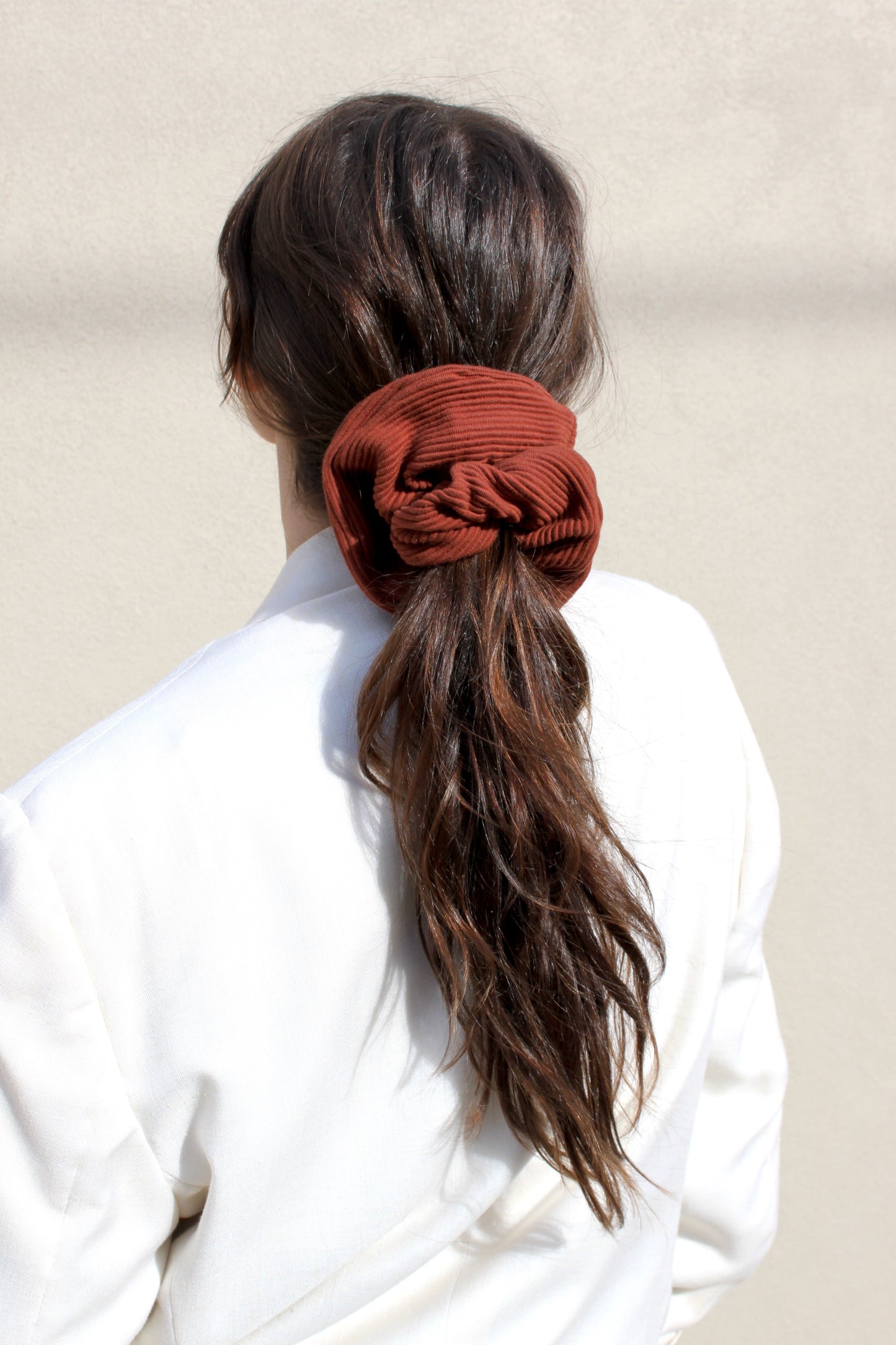 Na Nin Rippled Cotton Scrunchie / Available In Multiple Colors