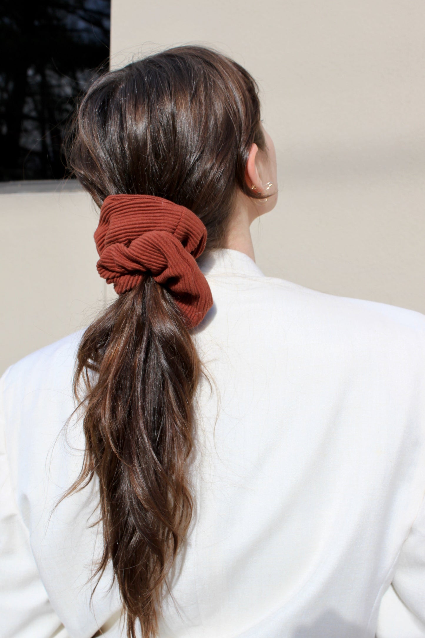 Na Nin Rippled Cotton Scrunchie / Available In Multiple Colors