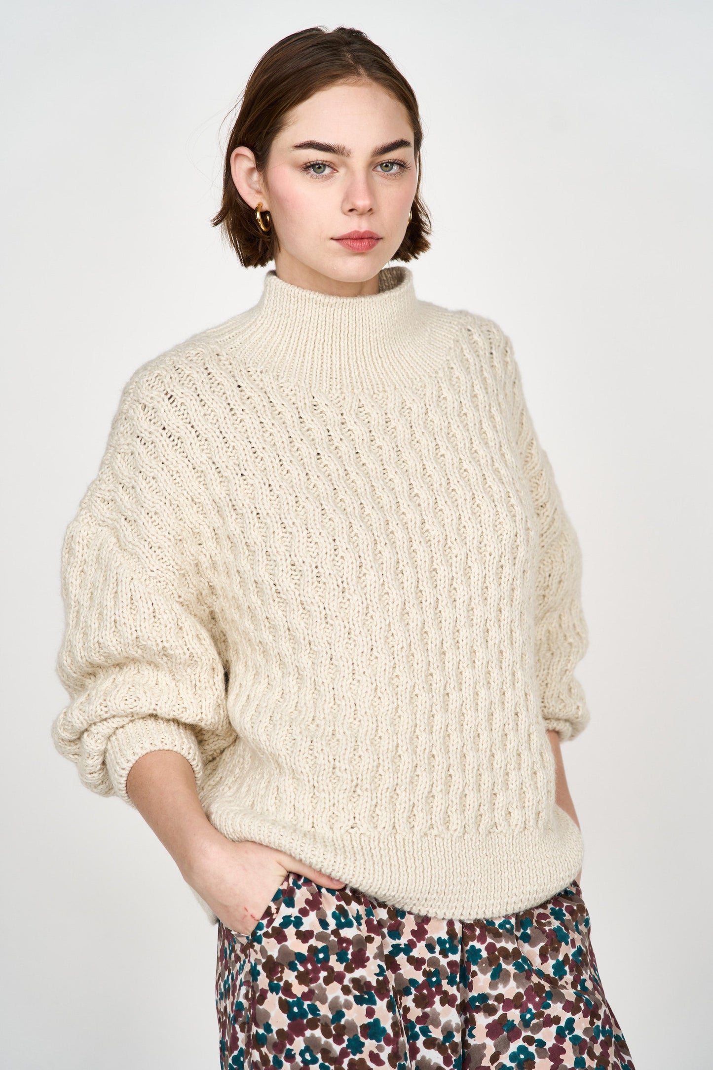 Megeve Honeycomb Turtleneck