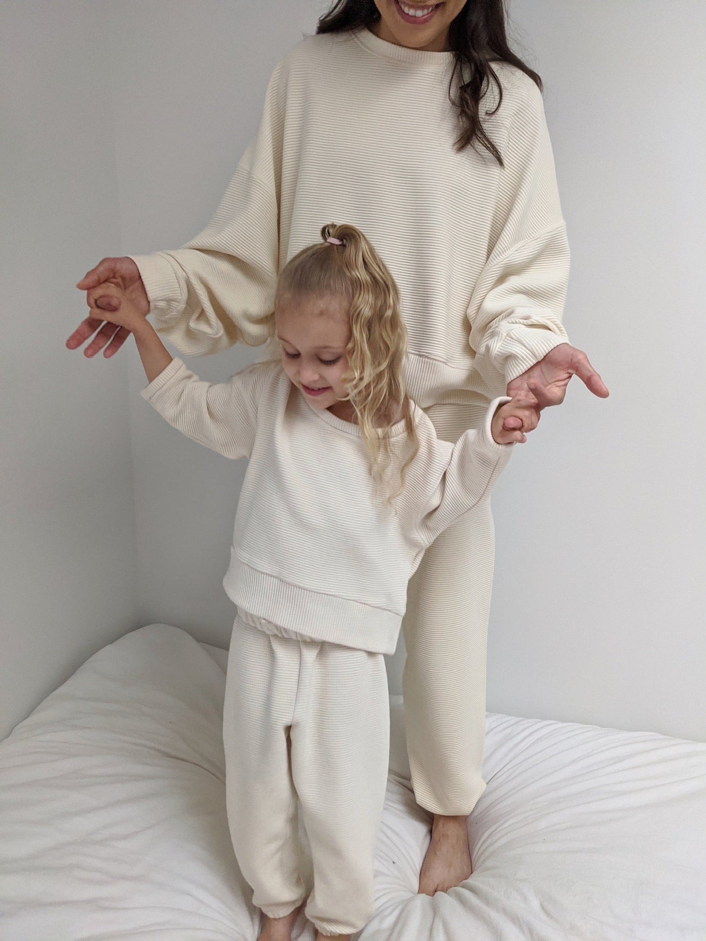 Mini Franklin Rippled Cotton Sweatpants