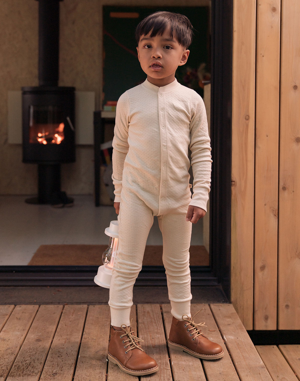 Kids Organic Pointelle One-Piece