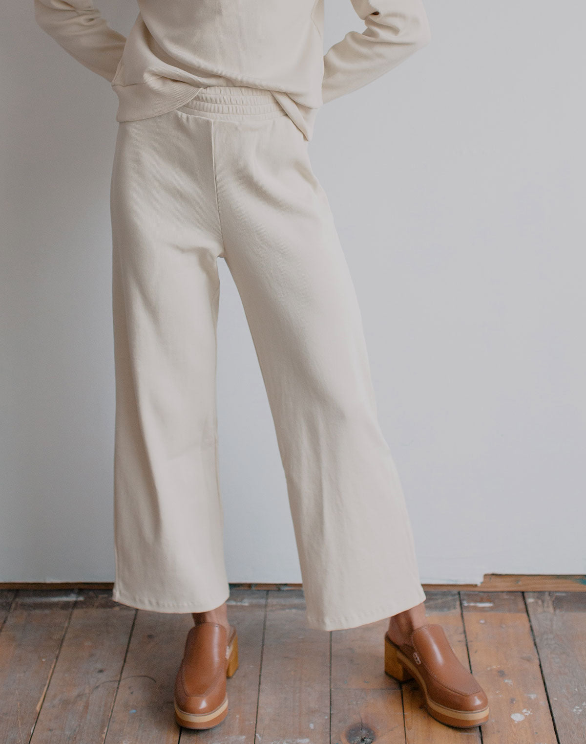 Organic Rib Flare Pant