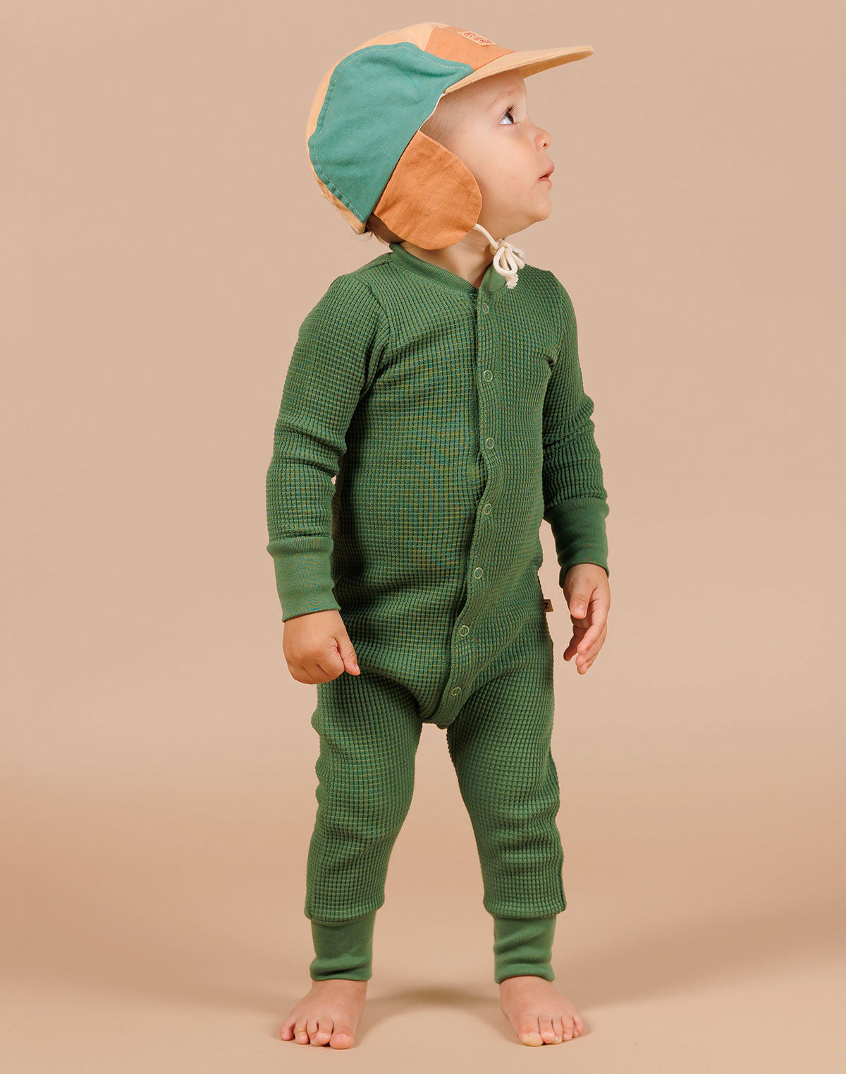 Kids Organic Waffle One-Piece Sleeper