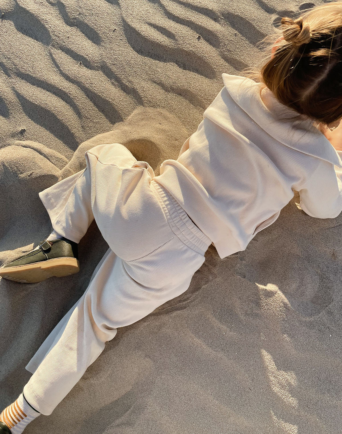 Kids Organic Rib Flare Pant