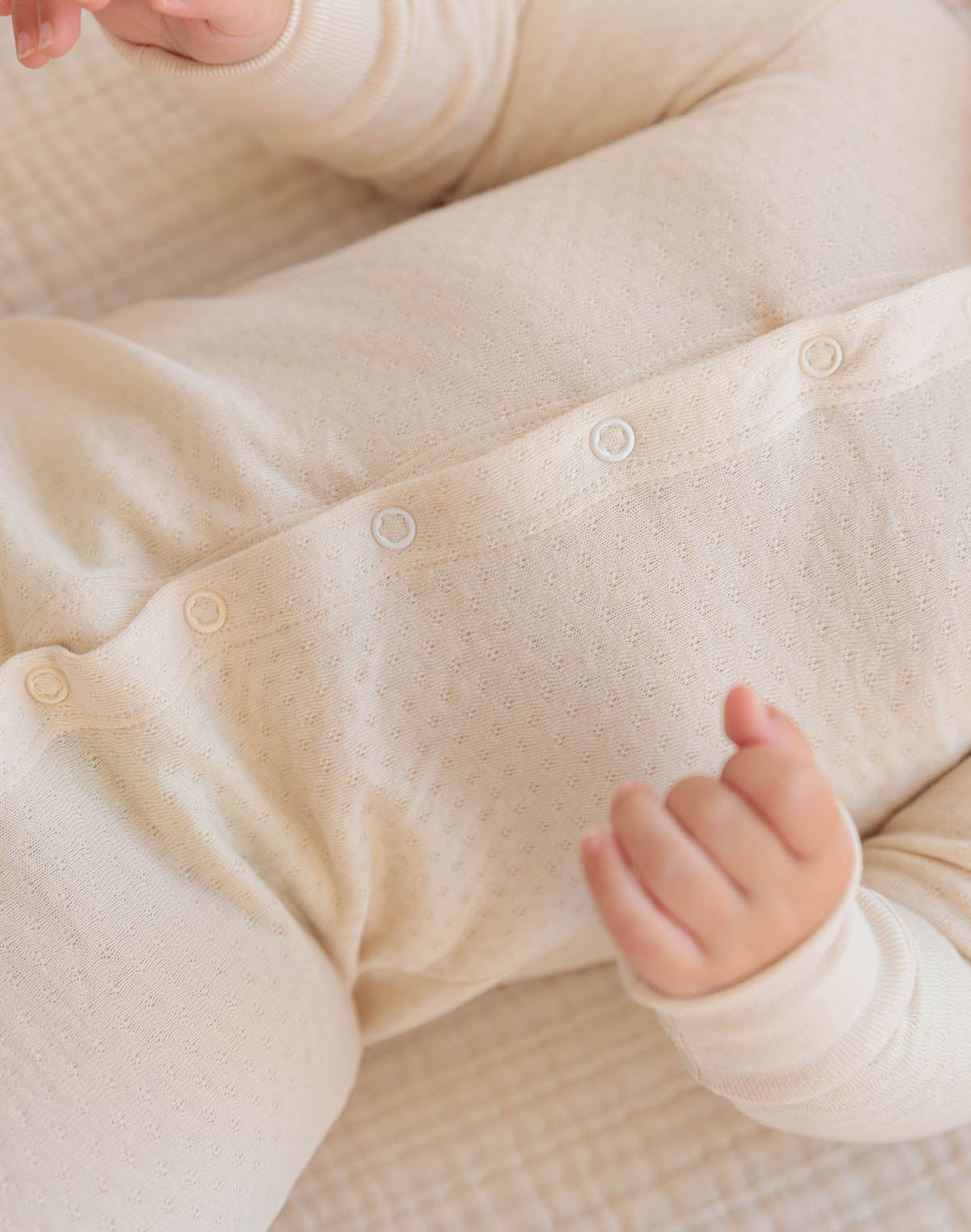 Kids Organic Pointelle One-Piece
