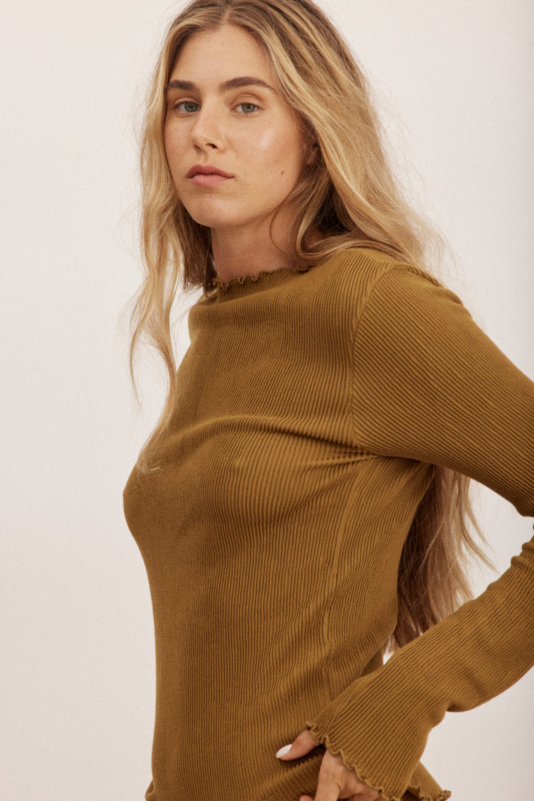 Pleats Long Sleeve Shirt