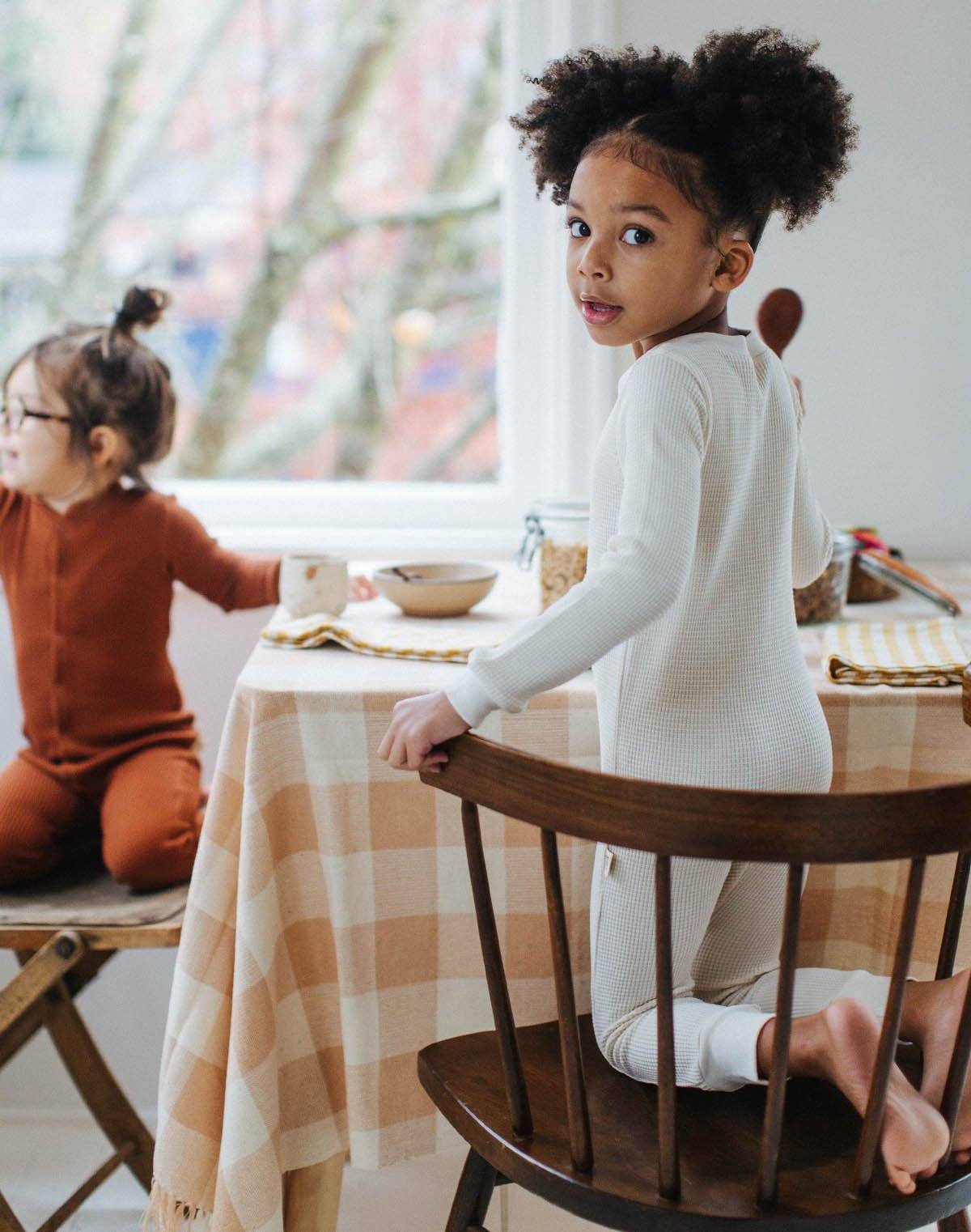 Kids Organic Waffle One-Piece Sleeper