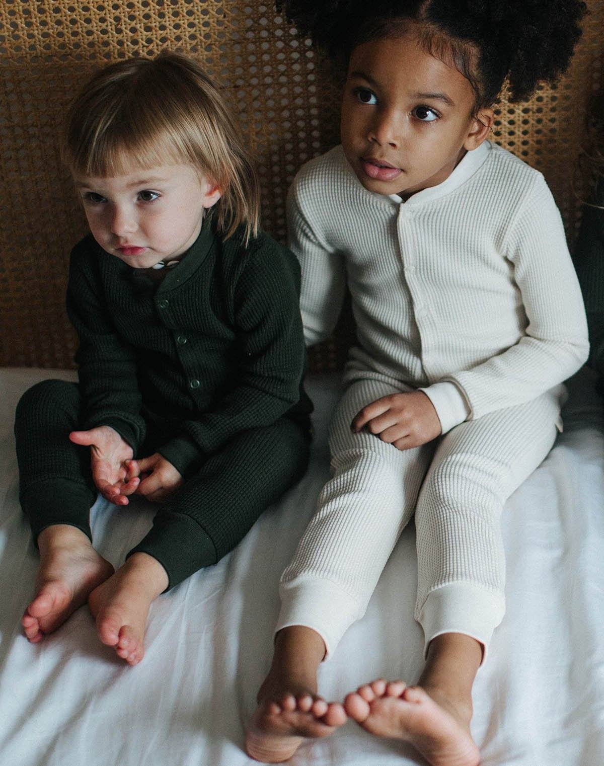 Kids Organic Waffle One-Piece Sleeper