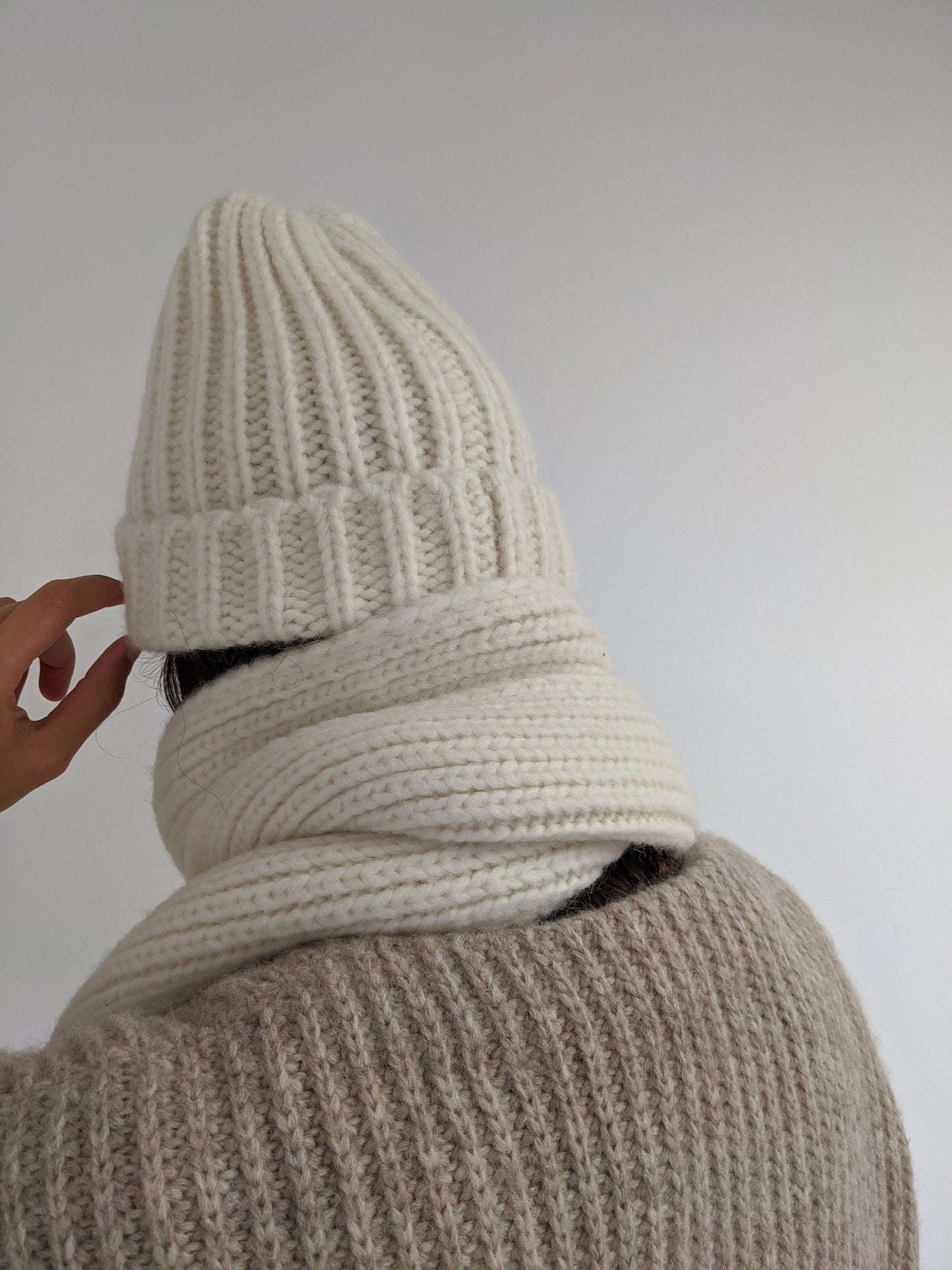 Cece Knitted Alpaca Scarf