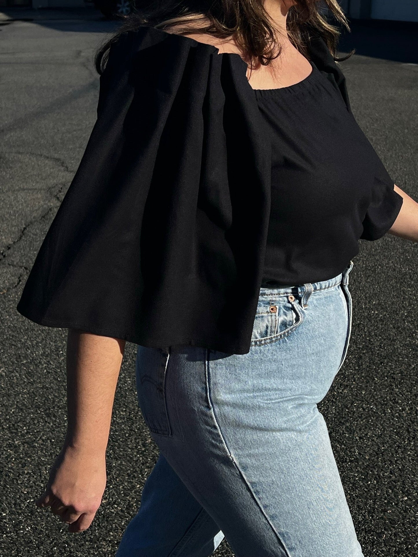 Talu Silk Canvas Top