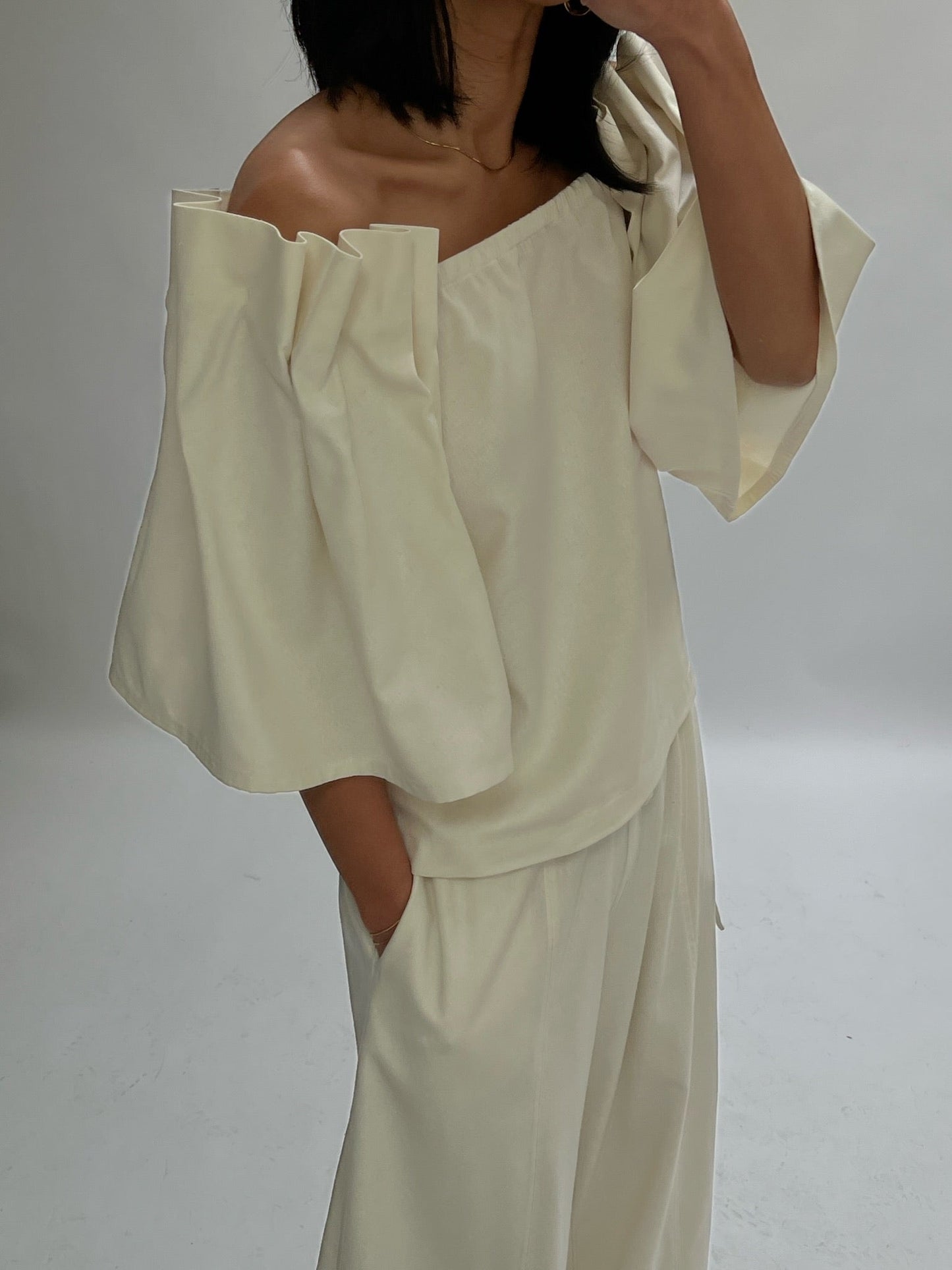 Talu Silk Canvas Top