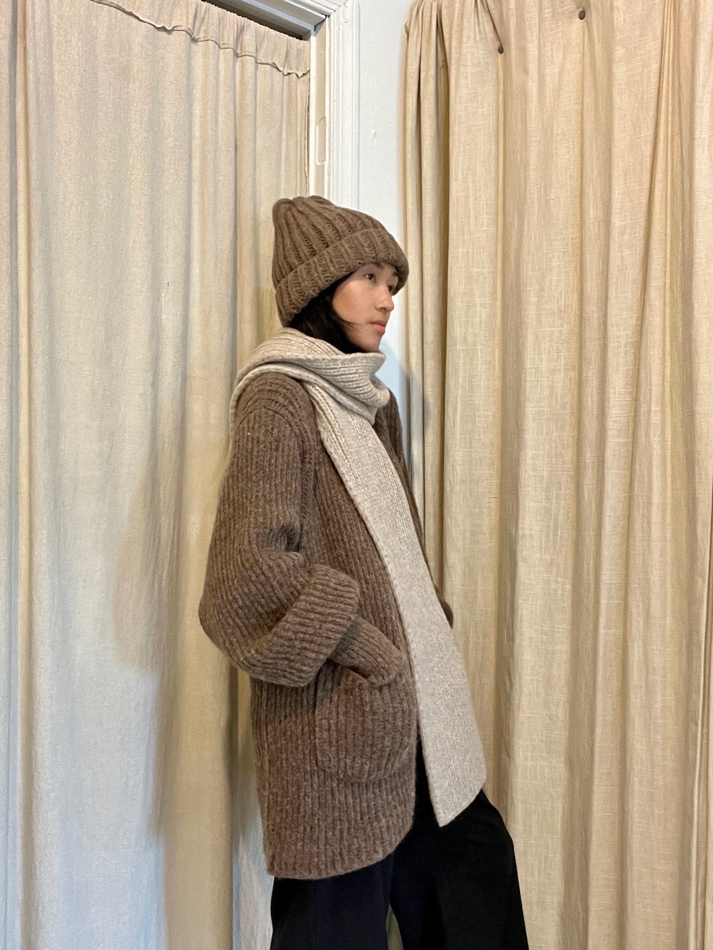 Cece Knitted Alpaca Scarf