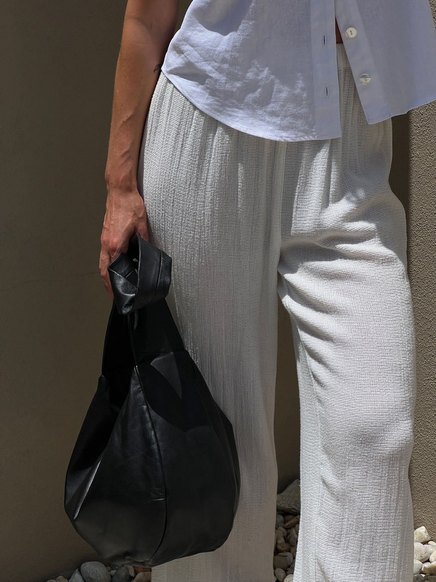 Patricia Waffled Cotton Pant