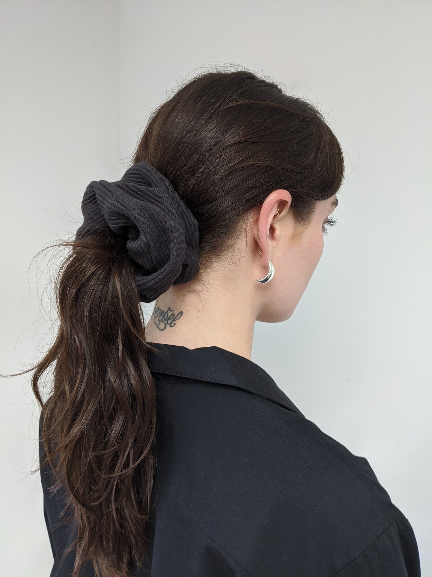 Na Nin Rippled Cotton Scrunchie / Available In Multiple Colors