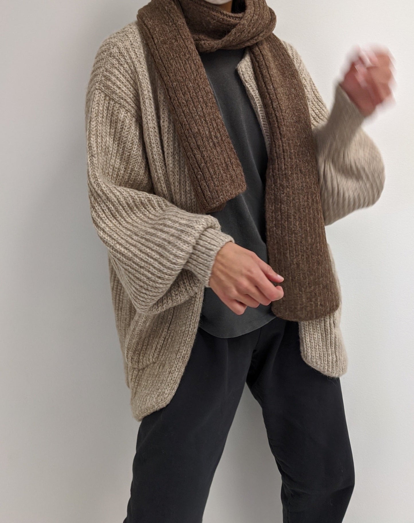 Cece Knitted Alpaca Scarf