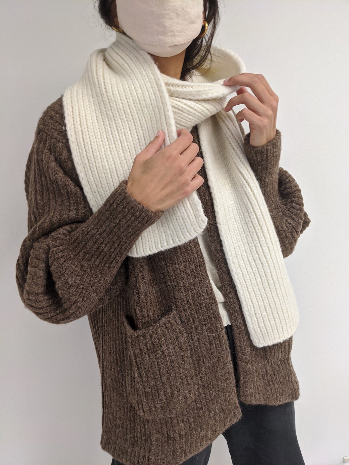 Cece Knitted Alpaca Scarf