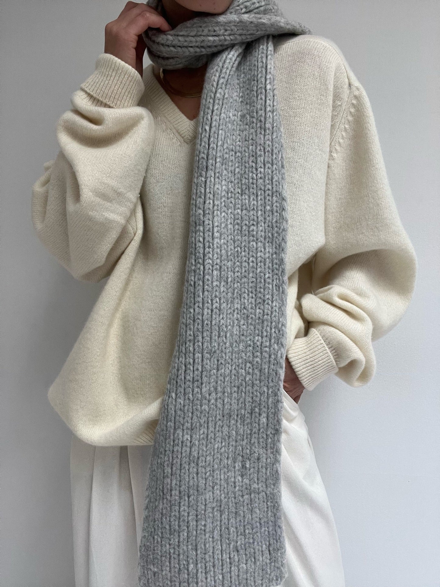 Cece Knitted Alpaca Scarf