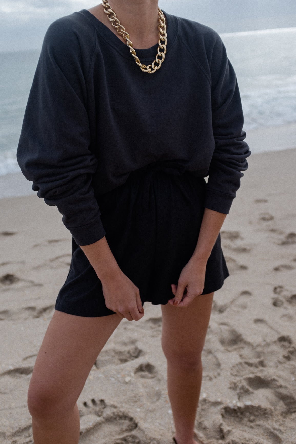 Sloane Cotton Crewneck Sweatshirt