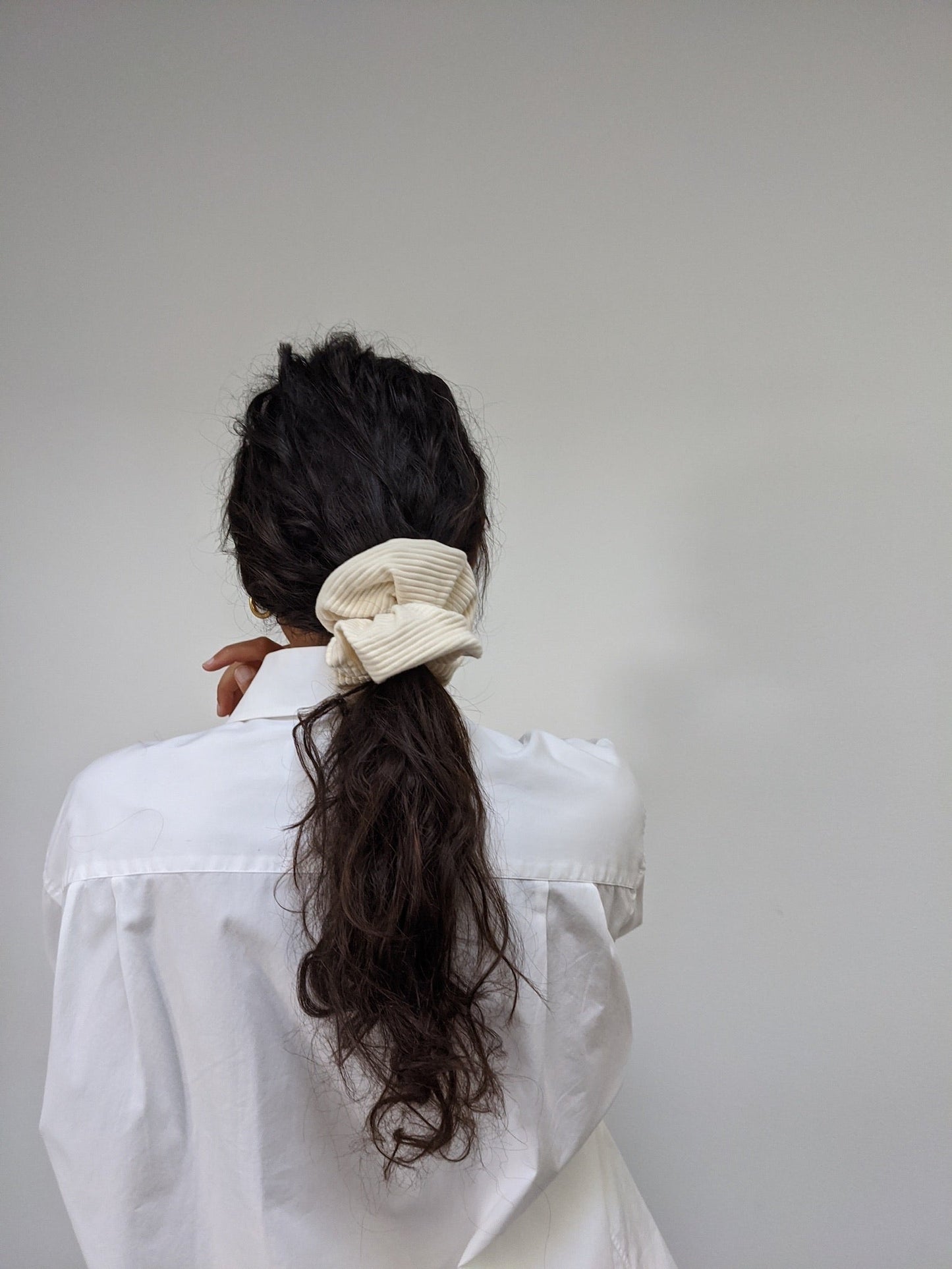 Na Nin Rippled Cotton Scrunchie / Available In Multiple Colors