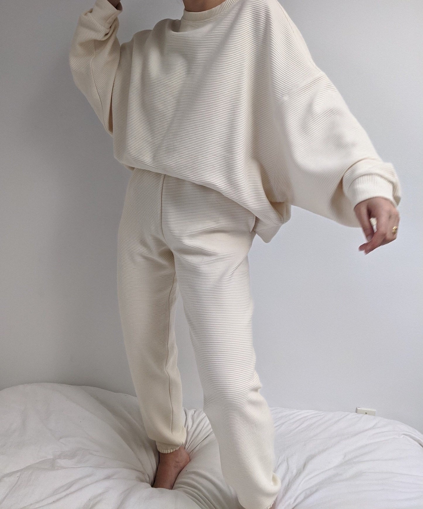 Franklin Rippled Cotton Sweatpants