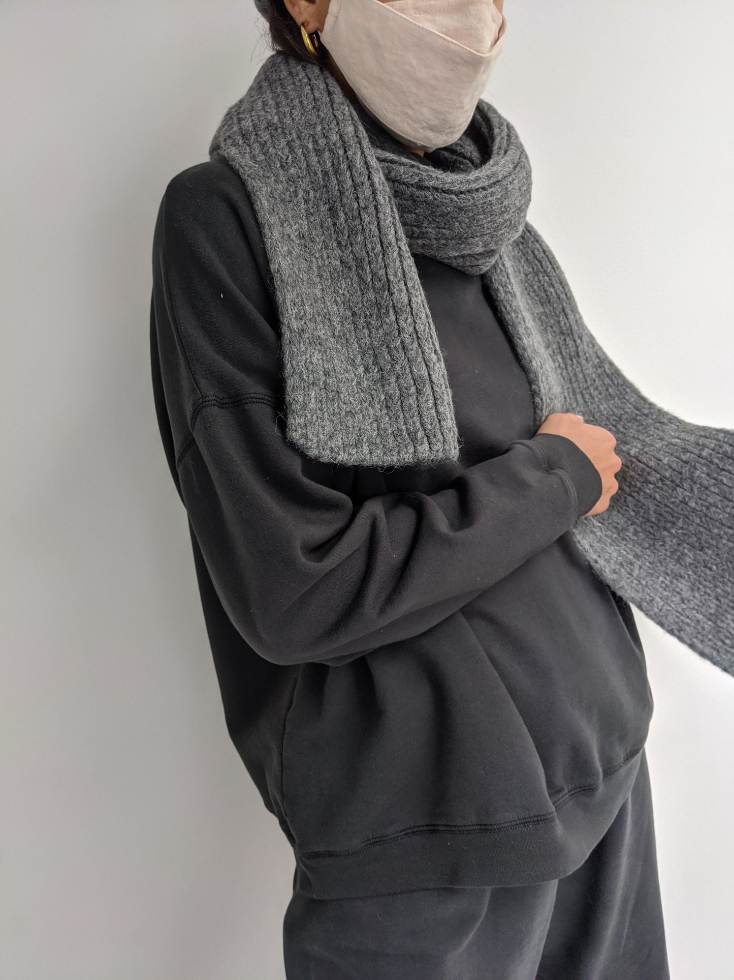 Cece Knitted Alpaca Scarf