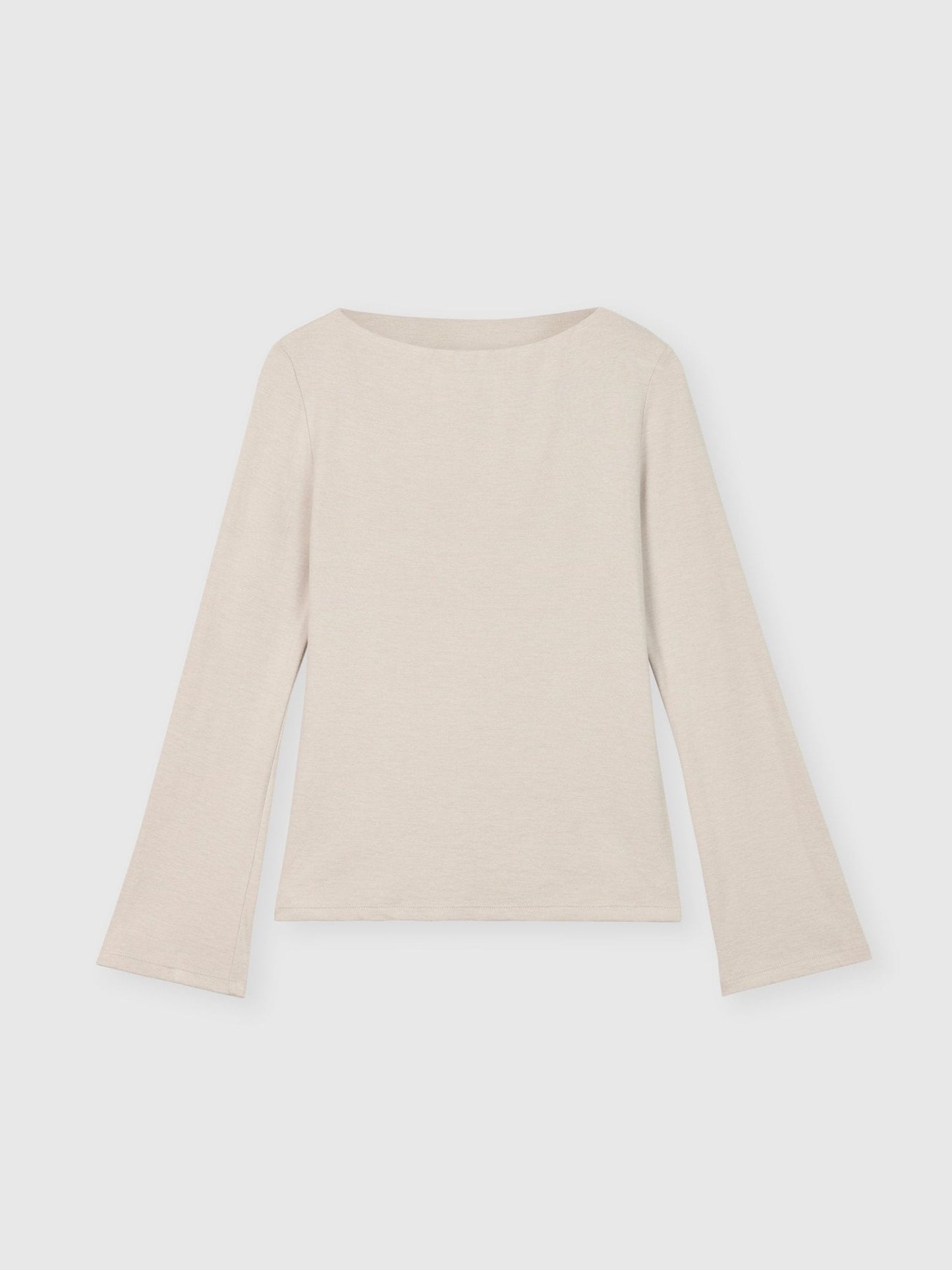 Wool Blend Boatneck Sweater