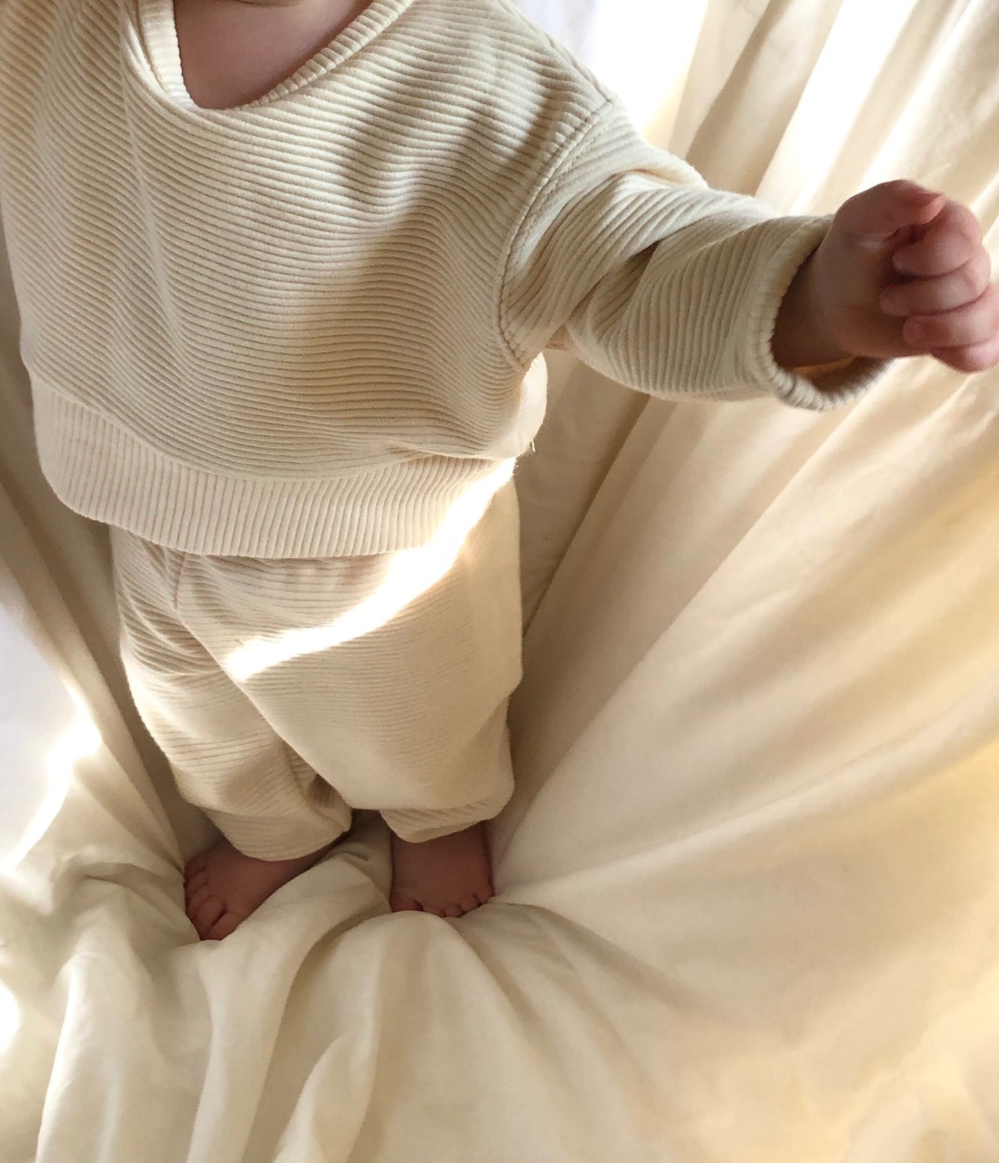 Mini Margot Rippled Cotton Sweatshirt