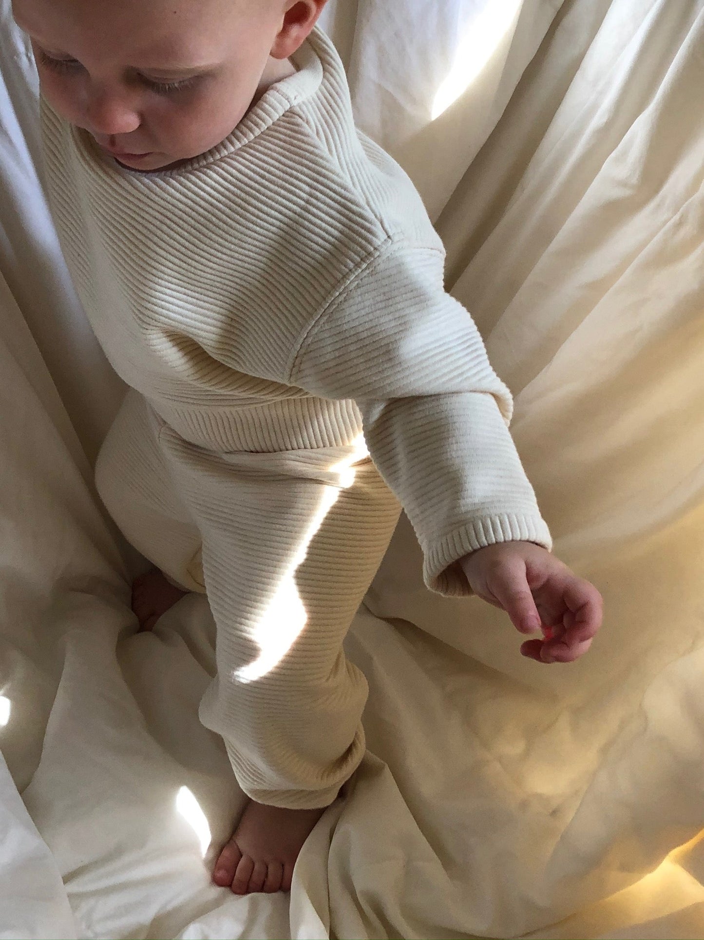 Mini Margot Rippled Cotton Sweatshirt