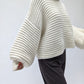 Romy Knitted Alpaca Balloon Sleeve Sweater