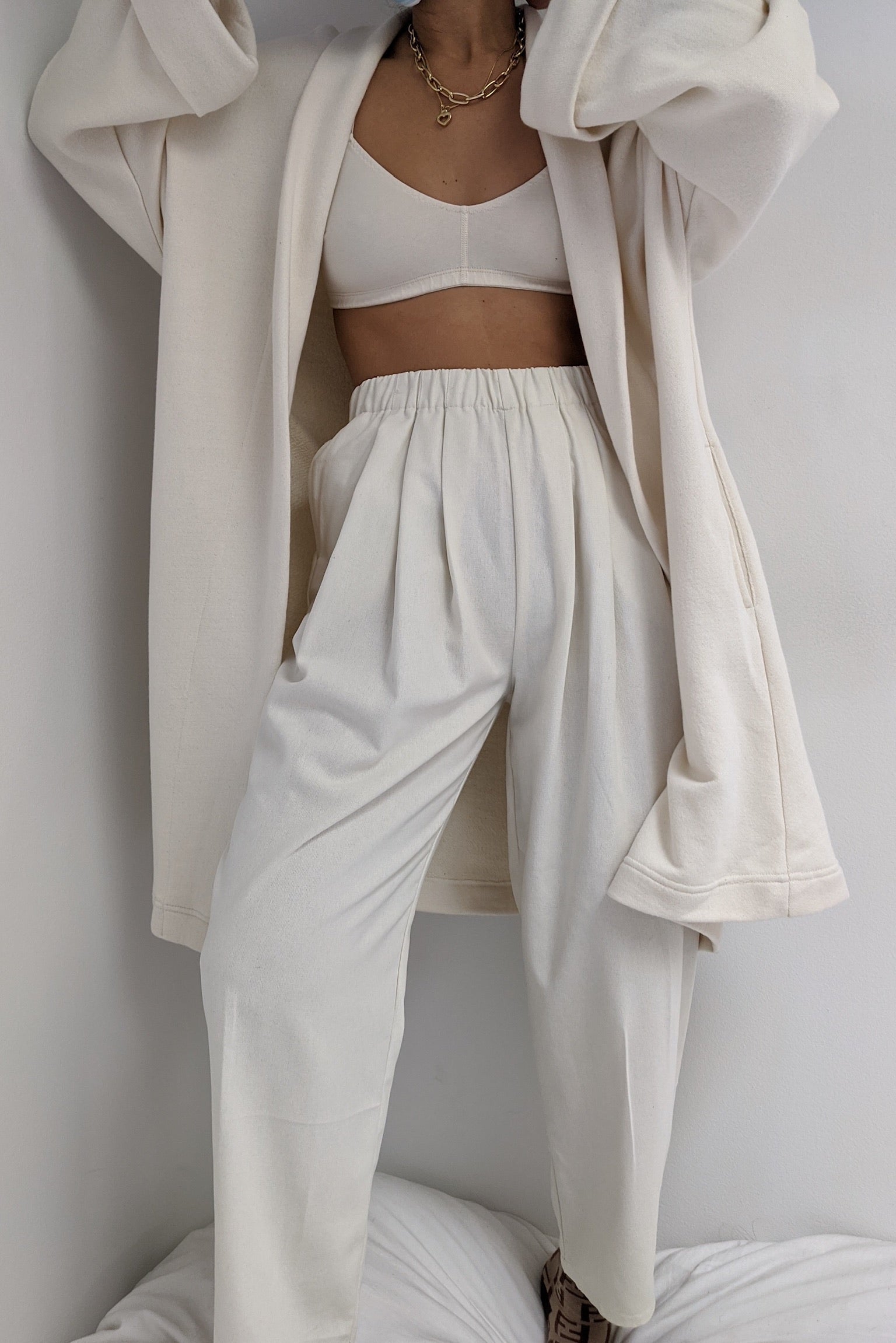Buy CREAM White Silk Trousers High Waisted Silk Pants Pleated Silk Pants  Online in India - Etsy