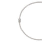MOSS ROUND CUT, 3MM 4-PRONG, LAB-GROWN WHITE SAPPHIRE SILVER RIVIERE NECKLACE
