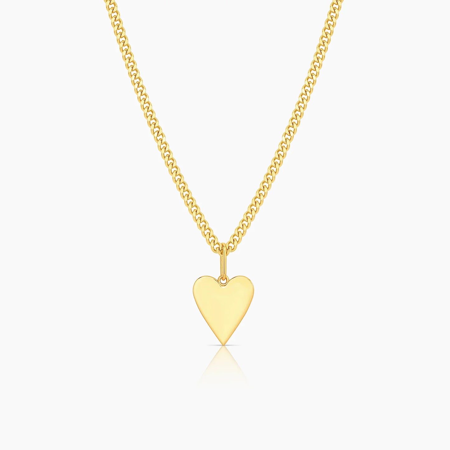 Amaya Heart Curb Necklace