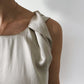 Fleur Top in Sand Washed Silk