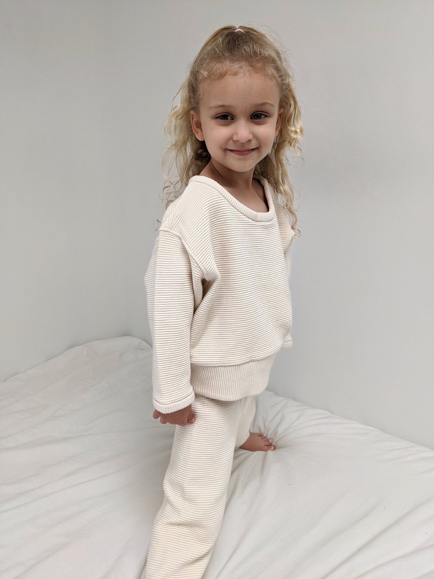 Mini Franklin Rippled Cotton Sweatpants