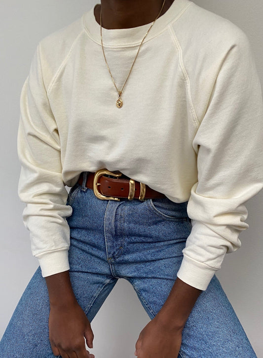 Sloane Cotton Crewneck Sweatshirt