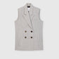 Wool Blend Double Breasted Vest