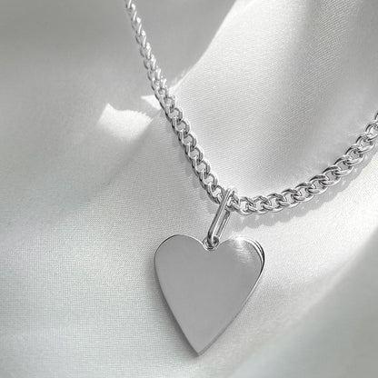 Amaya Heart Curb Necklace